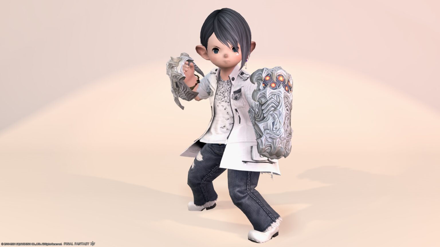 The Cloud Deck (Extreme) “Monk” weapon, large gauntlet that seems to have high defense power