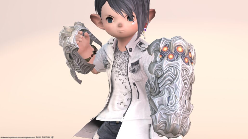 The Cloud Deck (Extreme) “Monk” weapon, large gauntlet that seems to have high defense power