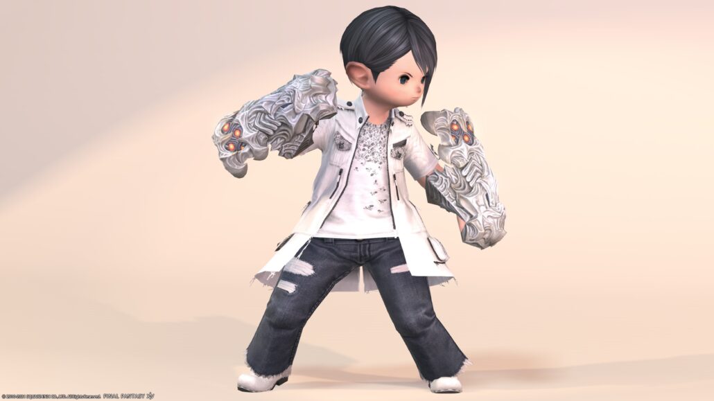 The Cloud Deck (Extreme) “Monk” weapon, large gauntlet that seems to have high defense power