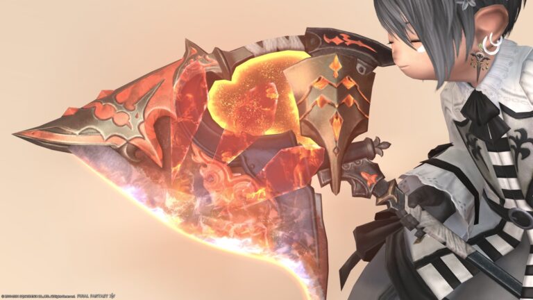 Warrior Resistance Weapon (RW) Final Form (Sixth Stage) Shining antique axe "Blade's Valor" Lalafell FF14 Blog Norirow Note 29