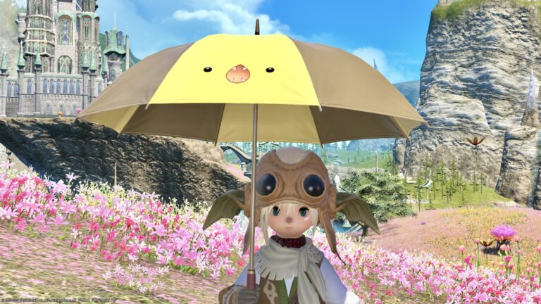 これはとっても可愛いパラソル！『ロンカの水蛇傘？』が届いた♪ ララフェル FF14ブログ Norirow Note 34