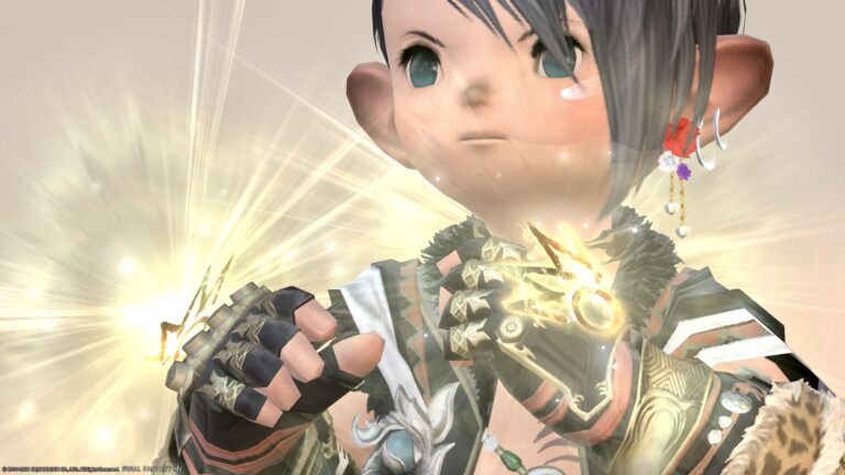 Monk's AF3 Weapon & Eureka Weapon First Form-Rhalgr's Fist with Chakra Shining "Sudarshana Chakra" Lalafell FF14 Blog Norirow Note 42