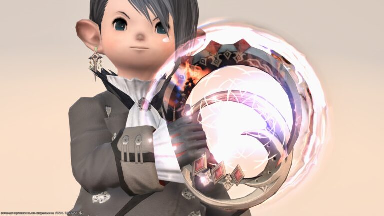 Dancer's Resistance Weapon (RW) Second Form, Chakram "Enchufla Recollection" where the light runs Lalafell FF14 Blog Norirow Note 36