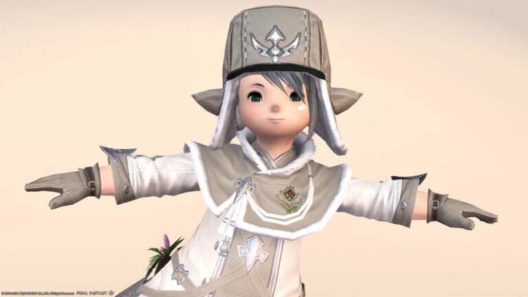 【ミラプリ】寒冷地仕様の可愛いあったか兵隊さんヒーラー衣装 ララフェル FF14ブログ Norirow Note 56