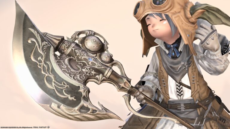 クラシックでアンティークな戦士のオシャレ斧・アバニア武器『スパース』 ララフェル FF14ブログ Norirow Note 36