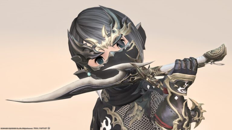 忍者のAF3武器＆エウレカウェポン第一形態・シンプルな鉤爪状の和風アサシンナイフ『凪』 ララフェル FF14ブログ Norirow Note 35