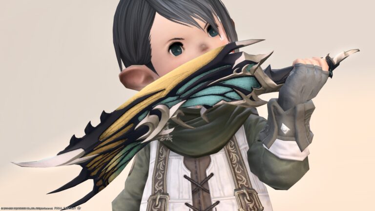 蝶の羽根のとても可愛らしい忍者武器『ティターニアクリーバー』 ララフェル FF14ブログ Norirow Note 32