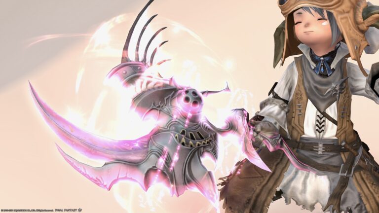 Warrior Eureka Weapon (EW) Final Form-Glowing Gaming Magitek Axe "Shamash Eureka" Lalafell FF14 Blog Norirow Note 43