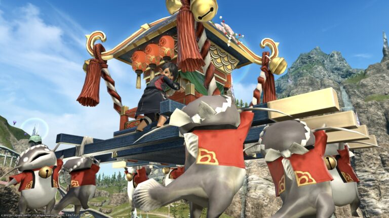 ナマズオ族の可愛い“御神輿”わっしょいお祭りマウント『オオナマズ御輿』 ララフェル FF14ブログ Norirow Note 33