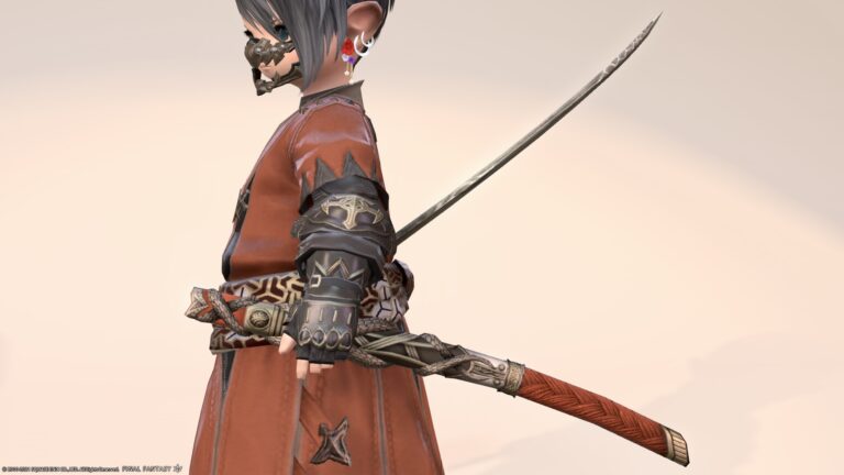 Samurai's AF4 weapon, Minamoto no Yorimitsu's favorite sword, the Japanese sword of the dragon "Dojikiri Yasutsuna" Lalafell FF14 Blog Norirow Note 65