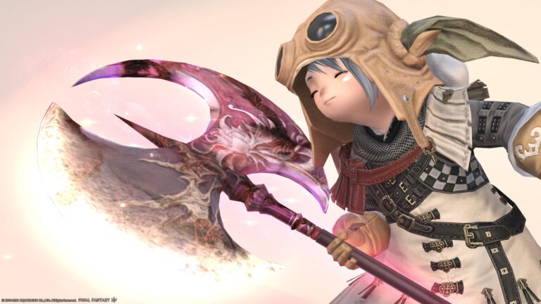 ツクヨミの光る戦士武器・満月のオシャレな和風斧『月読命大斧【輝】』 ララフェル FF14ブログ Norirow Note 29