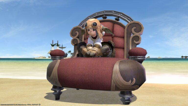 Magical flying chair mount, luxury sofa "Flying Chair" Lalafell FF14 Blog Norirow Note 41