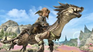 七大天竜 詩竜ラタトスクの眷属・赤いドラゴンのマウント『フィルギャ』 ララフェル FF14ブログ Norirow Note 27