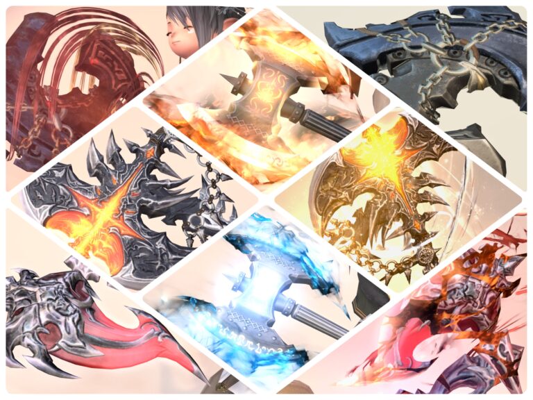 戦士のアニマウェポン（AW）斧「全段階」の見た目まとめ ララフェル FF14ブログ Norirow Note 49