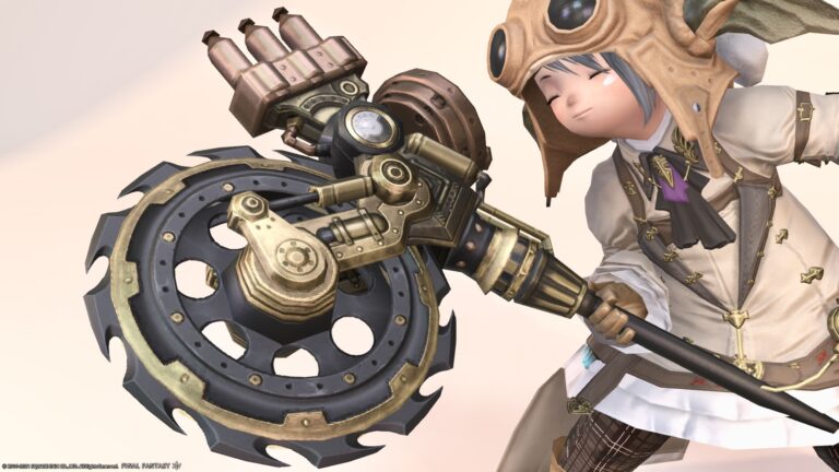 戦士のノスタルジックなエンジン搭載 “回転のこぎり” 斧『コンドライト・マジテックアクス』 ララフェル FF14ブログ Norirow Note 33