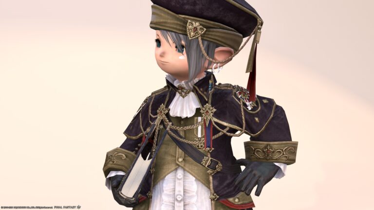 Scholar's AF5 equipment-Velvet fashionable military uniform "Academic" series (Lalafell Men's Ver.) Lalafell FF14 Blog Norirow Note 60