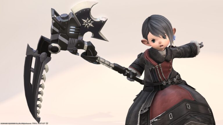 Nero's safe-designed mechanical electric scythe for reapers "Augmented Scaevan Magitek Scythe" Lalafell FF14 Blog Norirow Note 28