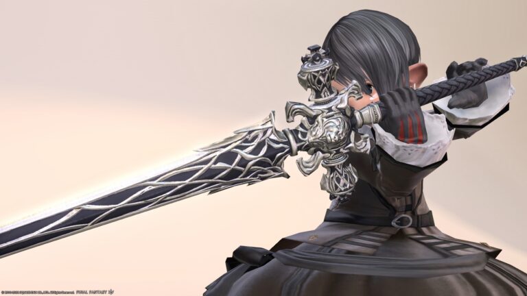 銀の羽根の生えたステッキ風な賢者武器・ヒュペルボレア造物院『キティセオス・ウィング』 ララフェル FF14ブログ Norirow Note 32