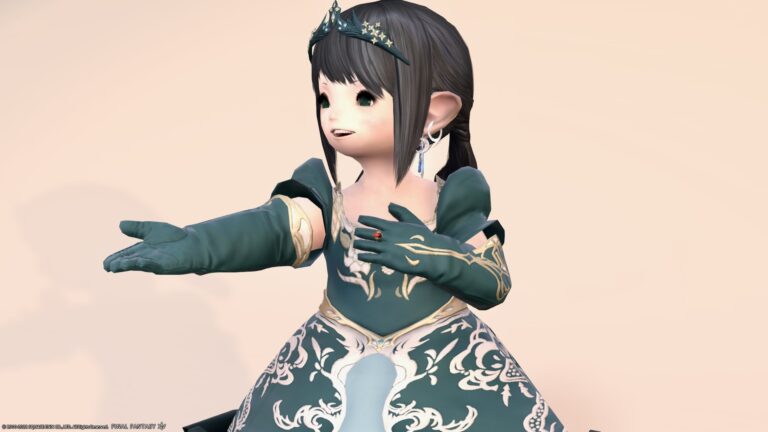 【ミラプリ】「レトロでスチームパンクな国のお姫様」コーデ（プリンセス衣装アレンジ） ララフェル FF14ブログ Norirow Note 28