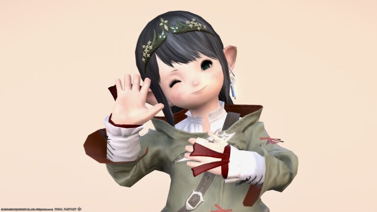 [Glamour] Fashionable coordination in the early days of healers using cute Acolyte's Robe ! Lalafell FF14 Blog Norirow Note 35
