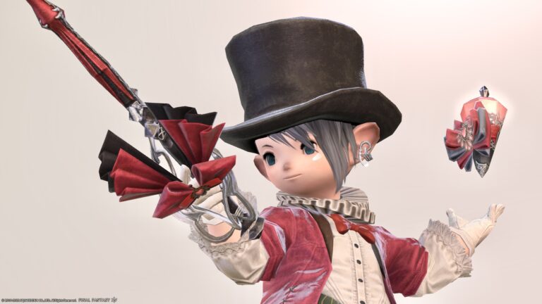 可愛すぎるオシャレなリボンの細剣！赤魔道士武器『トロパイオス・レイピア』 ララフェル FF14ブログ Norirow Note 30