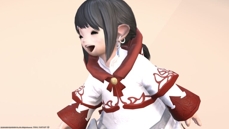 White Mage AF1 equipment in different colors, Little Red Riding Hood costume "Cleric" series (Lalafell Women's Ver.) Lalafell FF14 Blog Norirow Note 56