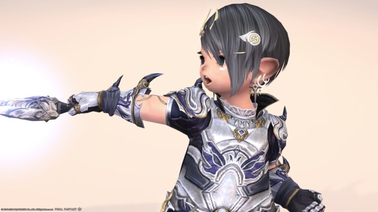 FF4のセシル（パラディン）のコスプレ！『ムーンワード・ディフェンダー』装備（ララフェル男子Ver.） ララフェル FF14ブログ Norirow Note 23