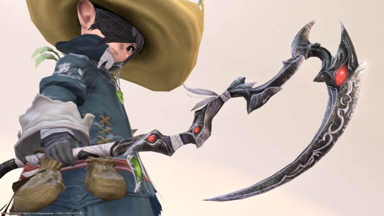 赤く光るクラシックなリボルバーデザインの機工士銃『ディープシャドウ・ハンドガンRE』 ララフェル FF14ブログ Norirow Note 33