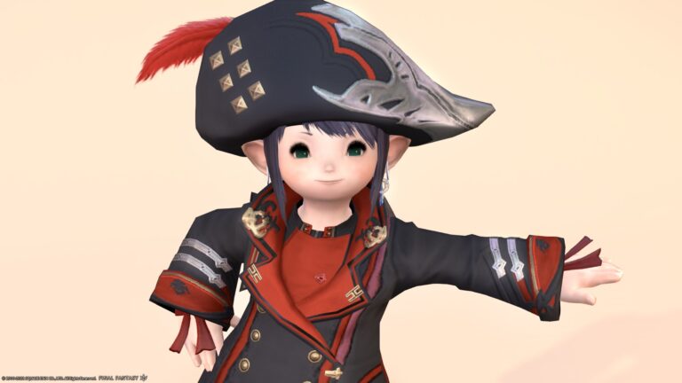 【ミラプリ】最高に可愛らしい海賊？黒渦団のオシャレな軍服『ロミンサンルテナン』コーディネート ララフェル FF14ブログ Norirow Note 33