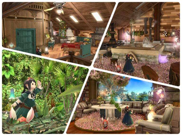 【ハウジング】イシュガルドのお家・ロッジのお部屋と秘密の「森」の地下室（Mハウス） ララフェル FF14ブログ Norirow Note 24