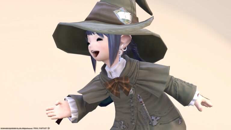 【ミラプリ】お兄さまコスプレ？シャーレアン魔法大学の緑の制服・グブラ幻想図書館のヒーラーコーデ ララフェル FF14ブログ Norirow Note 76