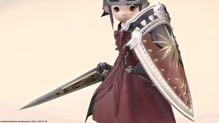 グブラ幻想図書館のナイト武器・ララフェル族王朝の剣と盾『ベラフディアンアネラス＆サザンサン』 ララフェル FF14ブログ Norirow Note 48