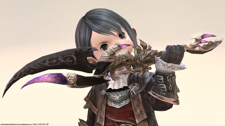 Ninja's fashionable Abania weapon, antique purple twin sword "Kards" Lalafell FF14 Blog Norirow Note 28