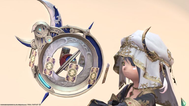 Astrologian's celestial sphere "Augmented Scaevan Magitek Orrery" like the Taijitu Lalafell FF14 Blog Norirow Note 44