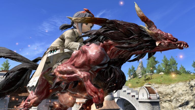 お友達紹介キャンペーンマウント・赤く小さき狼『マーナガルム』 ララフェル FF14ブログ Norirow Note 25