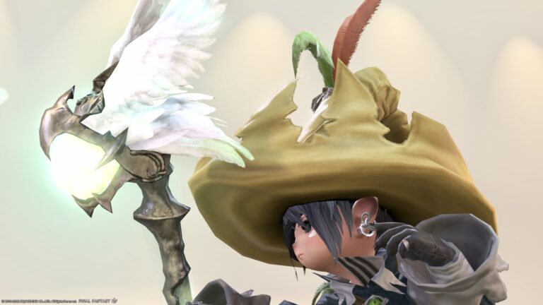 A beautiful book with feathers, Garuda's scholarly book "Embrace of the Vortex" Lalafell FF14 Blog Norirow Note 30