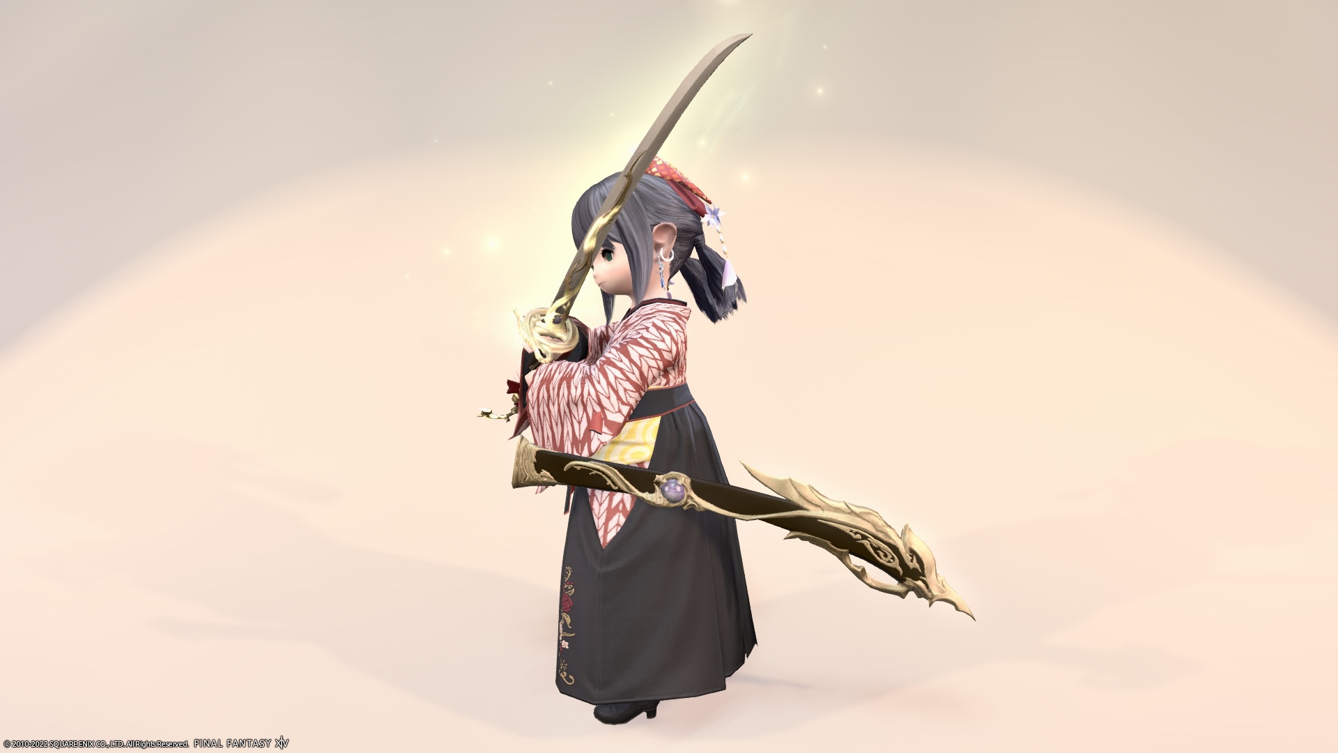 Sophia's samurai weapon “Katana of the Goddess” that shines golden 