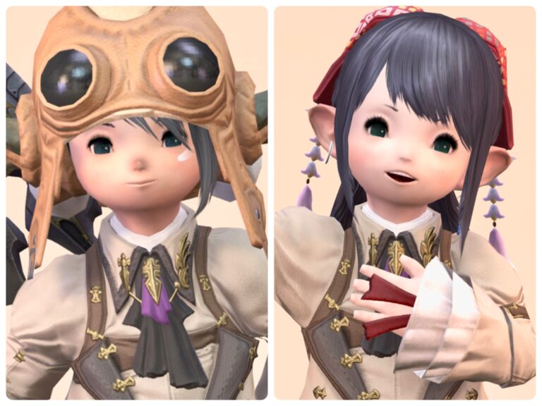 【ミラプリ】ちょっぴり蒸気的な冒険者風コーデ！ノリロゥ＆ノリコちゃん兄妹衣装合わせ ララフェル FF14ブログ Norirow Note 69