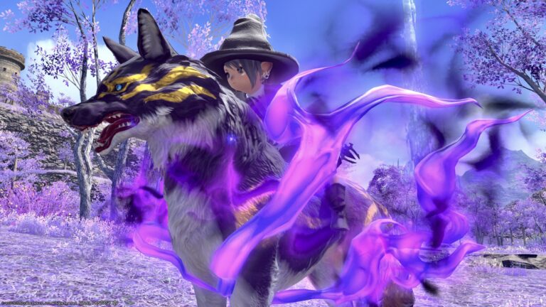 Blue Flame Dog God, The Wreath of Snakes (Extreme) Mount "Hallowed Kamuy" Lalafell FF14 Blog Norirow Note 29