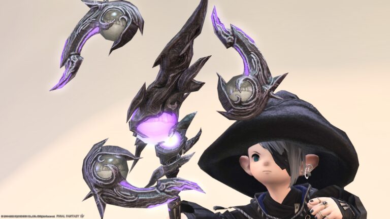 FF9ガーネットの杖？勾玉が回転する黒魔道士のAF5武器『アスラのロッド』 ララフェル FF14ブログ Norirow Note 33