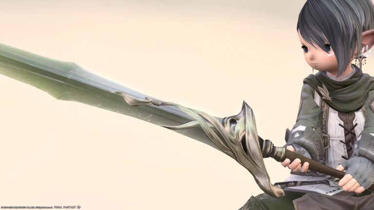 樹脂でできた美味しそうな双蛇党の暗黒騎士剣『グリダニアンオフィサー・クレイモア』 ララフェル FF14ブログ Norirow Note 38