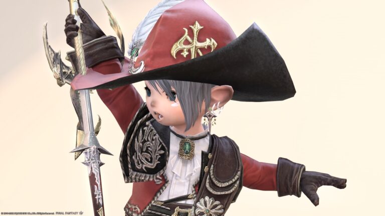 赤魔道士のAF5装備・赤き三銃士『アトロフィー』シリーズ（ララフェル男子Ver.） ララフェル FF14ブログ Norirow Note 61