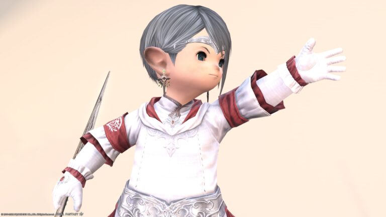 White Mage AF1 Equipment / Traditional White Magic Clothes "Healer" Series (Lalafell Men's Ver.) Lalafell FF14 Blog Norirow Note 32