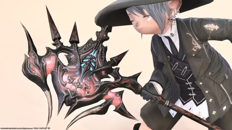 青い光が綺麗なアンティークな戦士斧『ラーヴァナバトルアクス』 ララフェル FF14ブログ Norirow Note 40