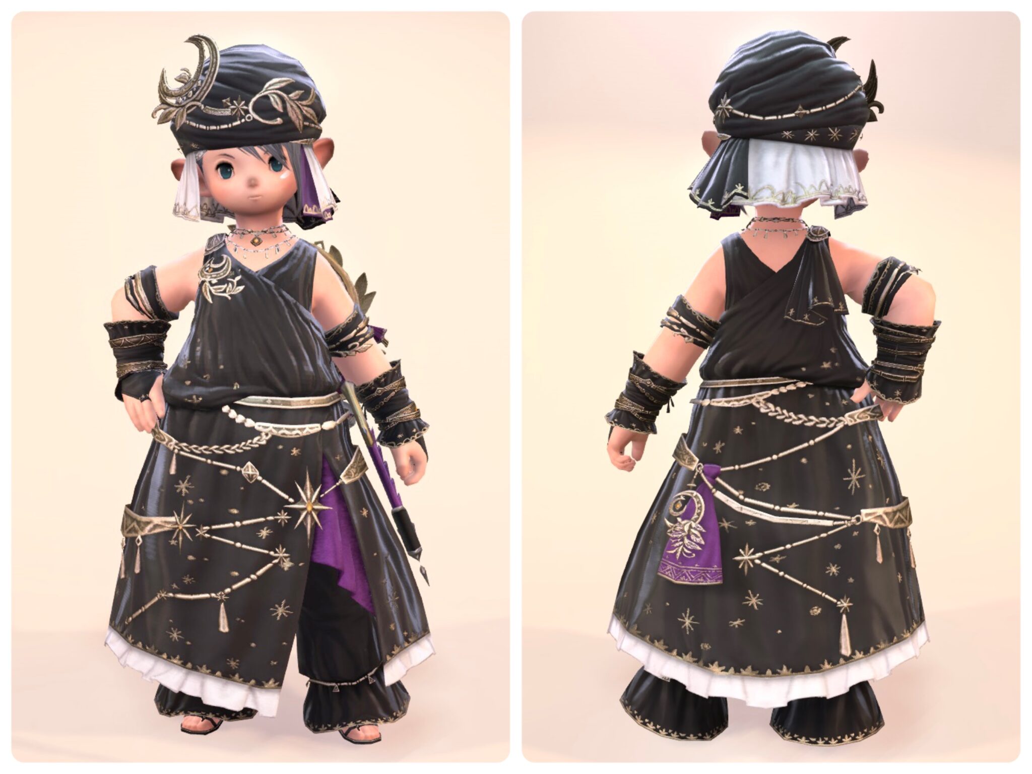 Astrologian’s AF5 equipment / Middle Eastern folk costume style