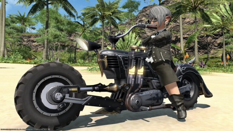 変形するサイバーパンクなバイクのマウント『エアスピナーA9』 ララフェル FF14ブログ Norirow Note 28
