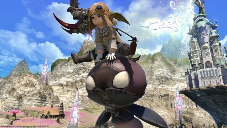 The island sanctuary's angry face eggplant mount "Island Eggplant Knight" Lalafell FF14 Blog Norirow Note 34