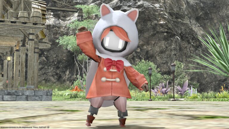 The cute automata minion from The island sanctuary "Felicitous Fuzzball" Lalafell FF14 Blog Norirow Note 41