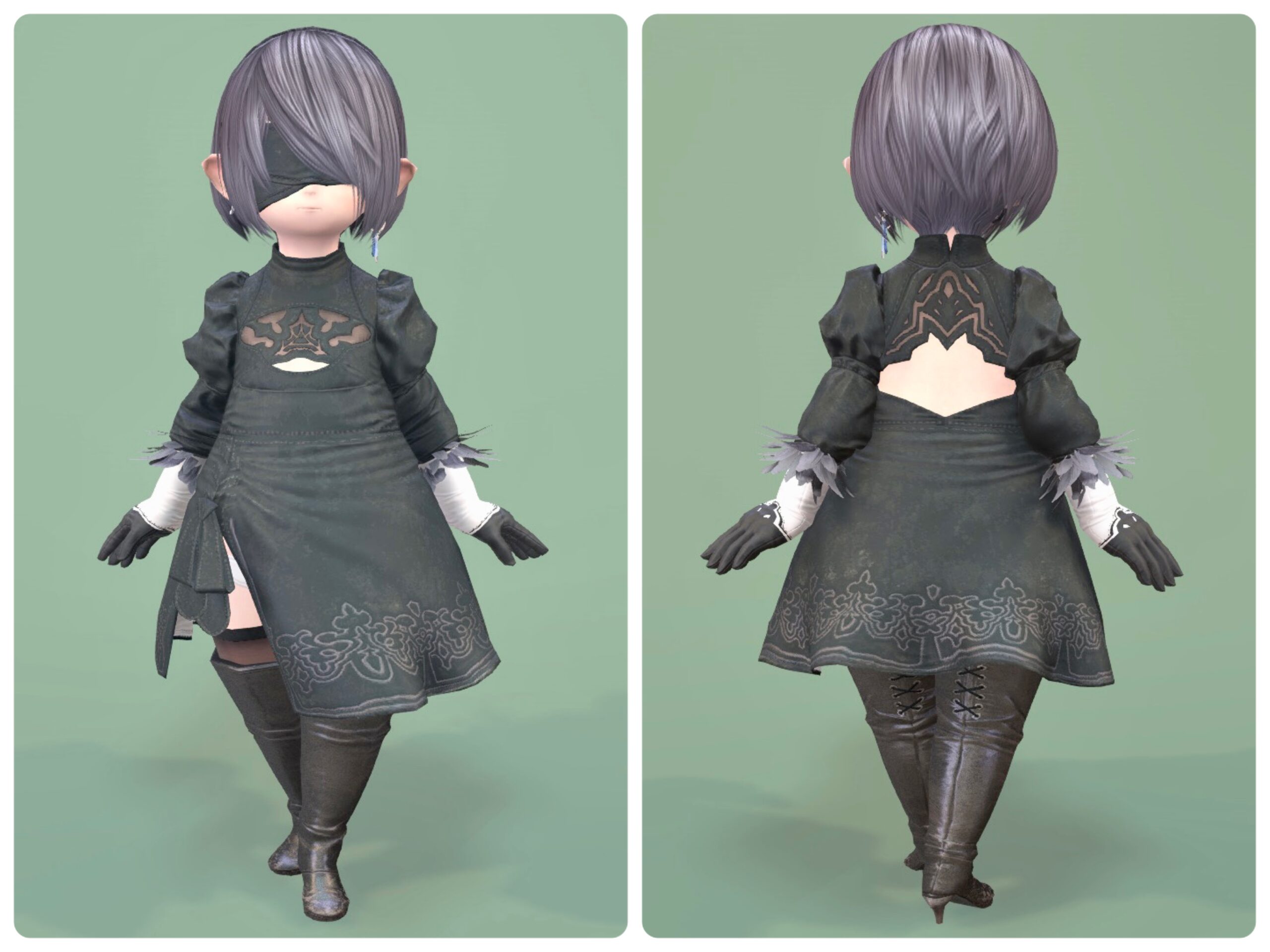 Glamour] I tried cosplaying NieR:Automata 2B | Norirow Note in FF14