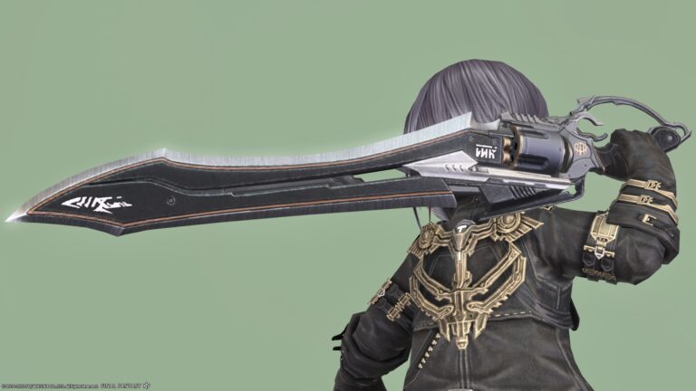 Gunbreaker's Manderville weapons (MW) first stage "Manderville Gunblade" Lalafell FF14 Blog Norirow Note 38